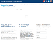 Tablet Screenshot of edgwaredental.com